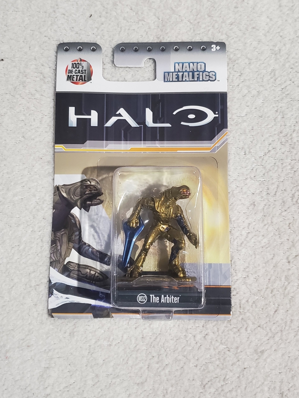 Halo Arbiter Nano Metalfigs Die-Cast Figure - Gold & Blue